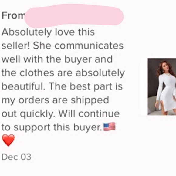 White Belted Knit Mini Dress with Leg Slits - Picture 6 of 8